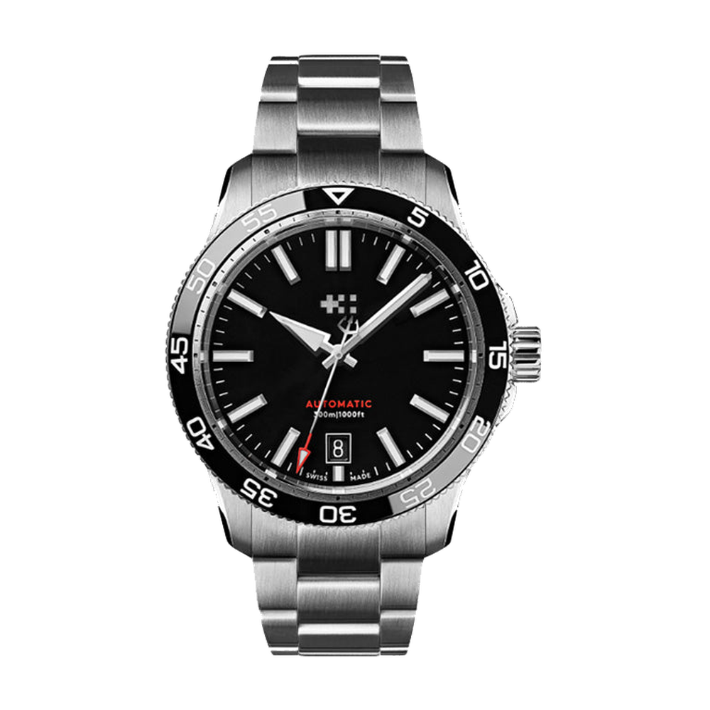 Christopher Ward C60 Pro 300 Black Dial Straps