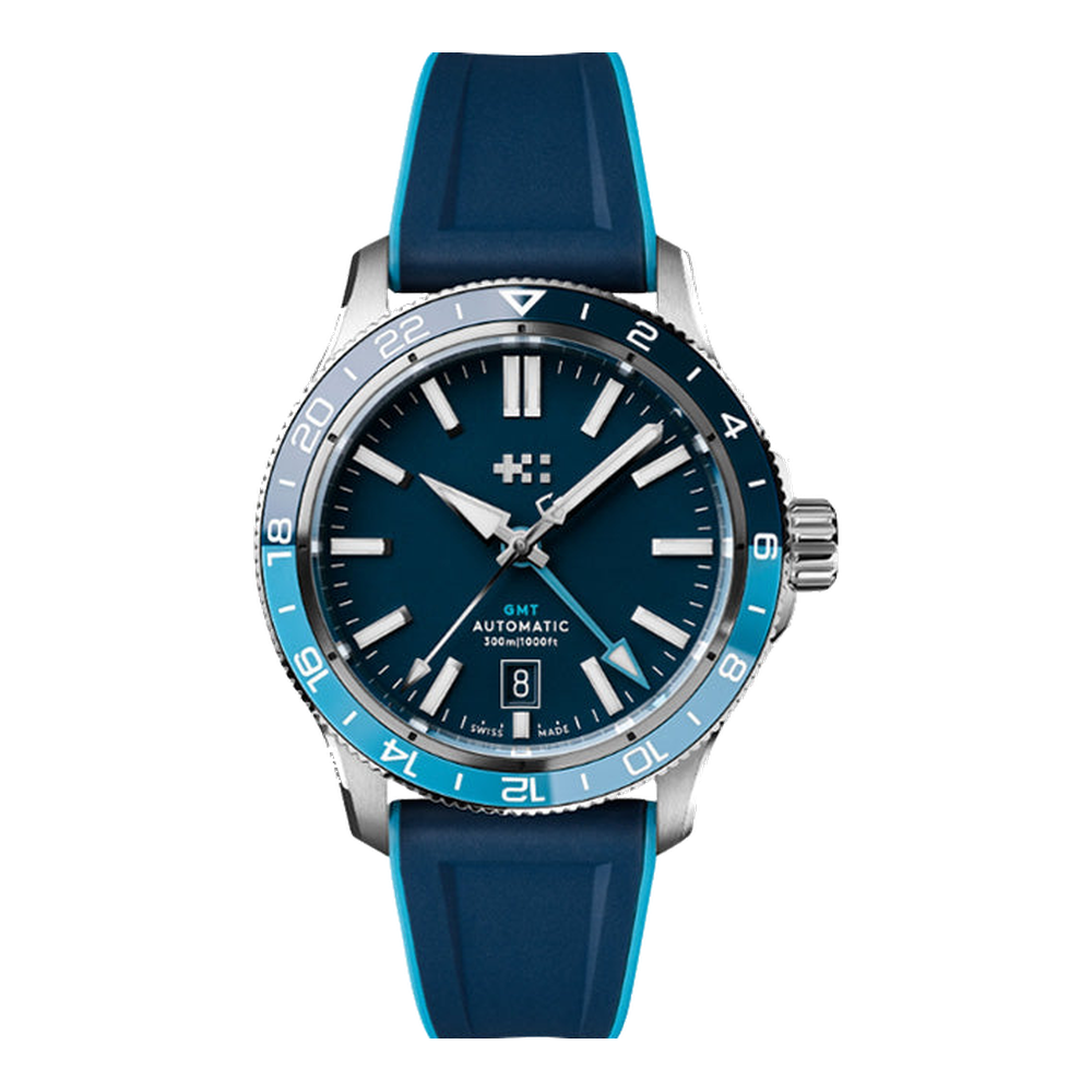 Christopher Ward C60 GMT 300 Blue / Navy Dial Straps
