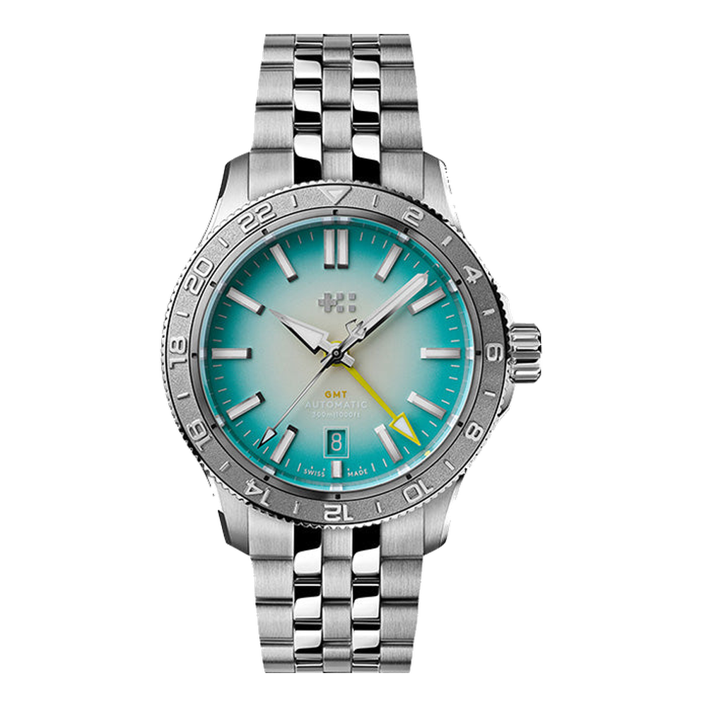 Christopher Ward C60 GMT 300 Blue / Navy Dial Straps