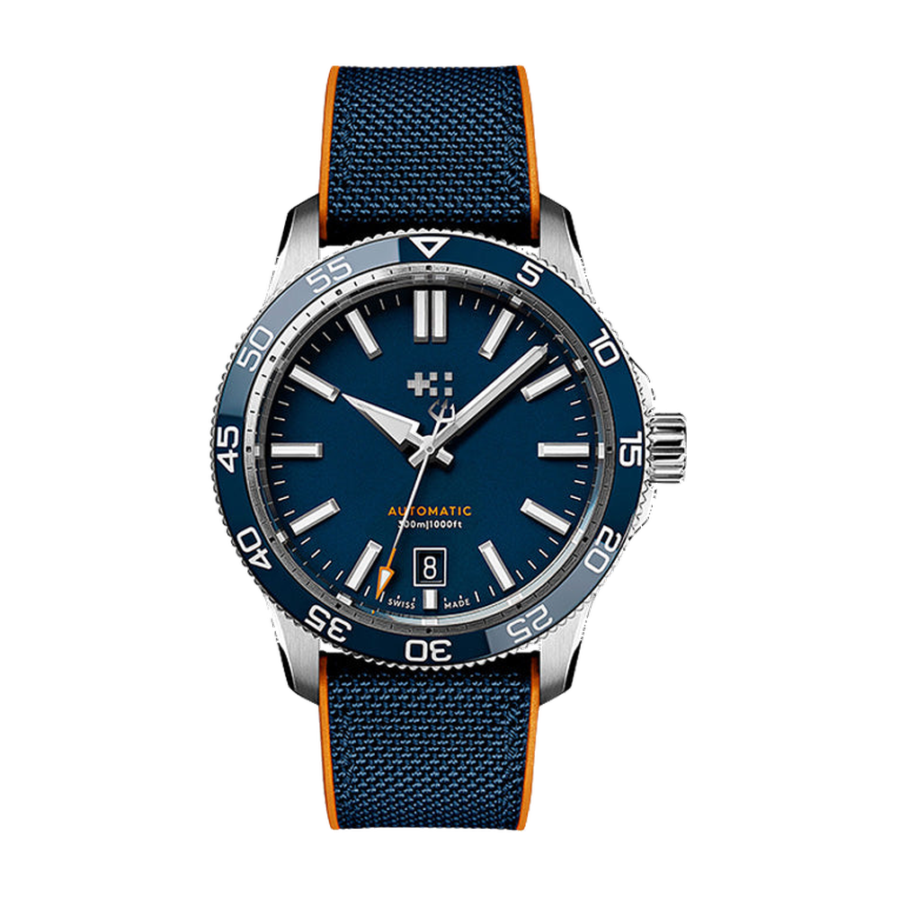 Christopher Ward C60 Pro 300 Blue / Navy Dial Straps