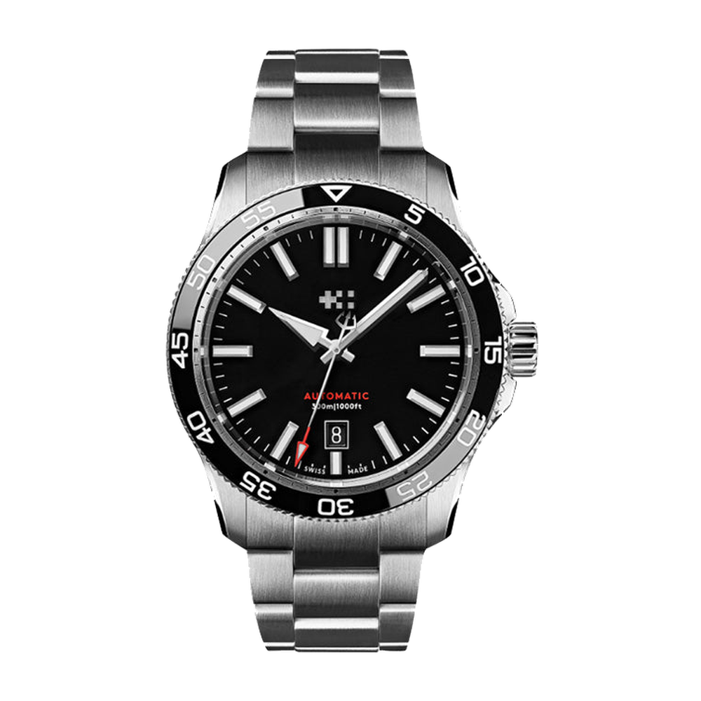 Christopher Ward C60 Pro 300 Black Dial Straps