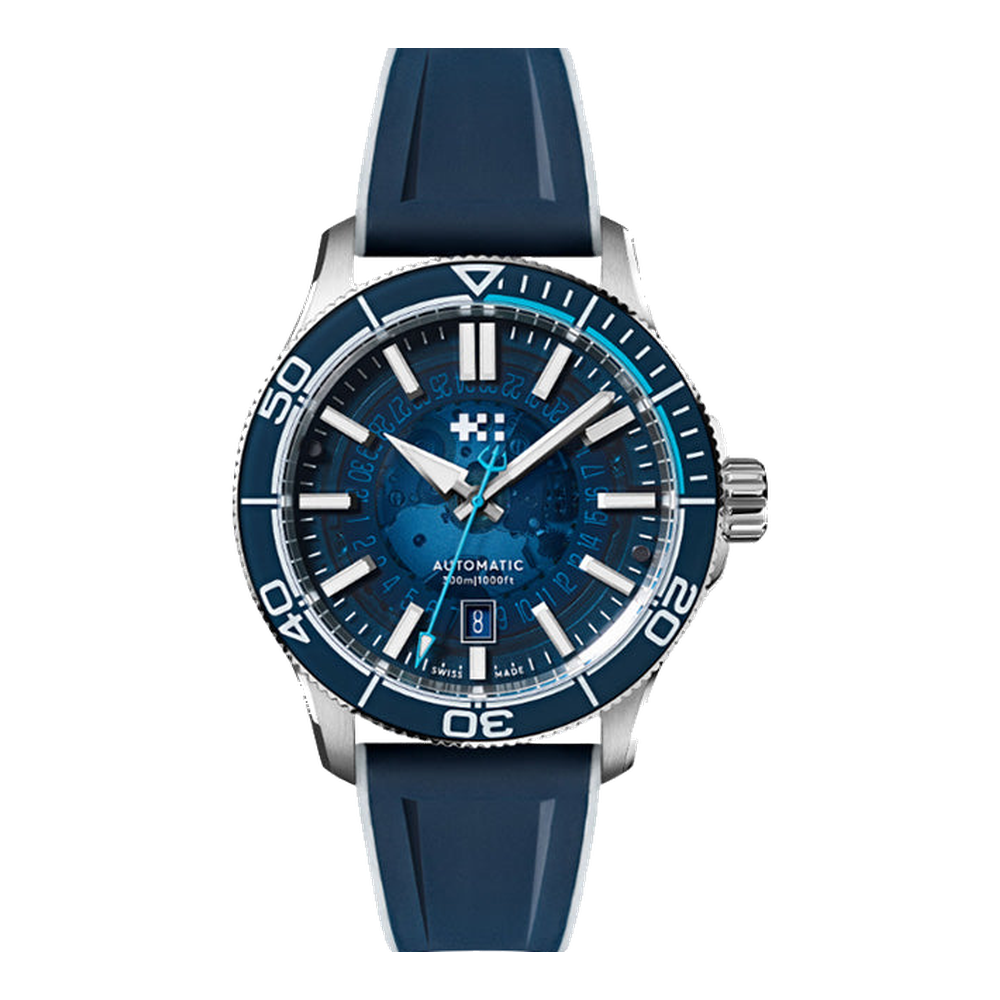 Christopher Ward C60 Sapphire Edge Blue / Navy Dial Straps