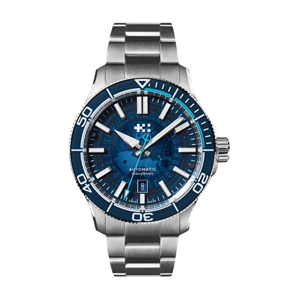 Christopher Ward C60 Sapphire Edge Blue / Navy Dial Straps