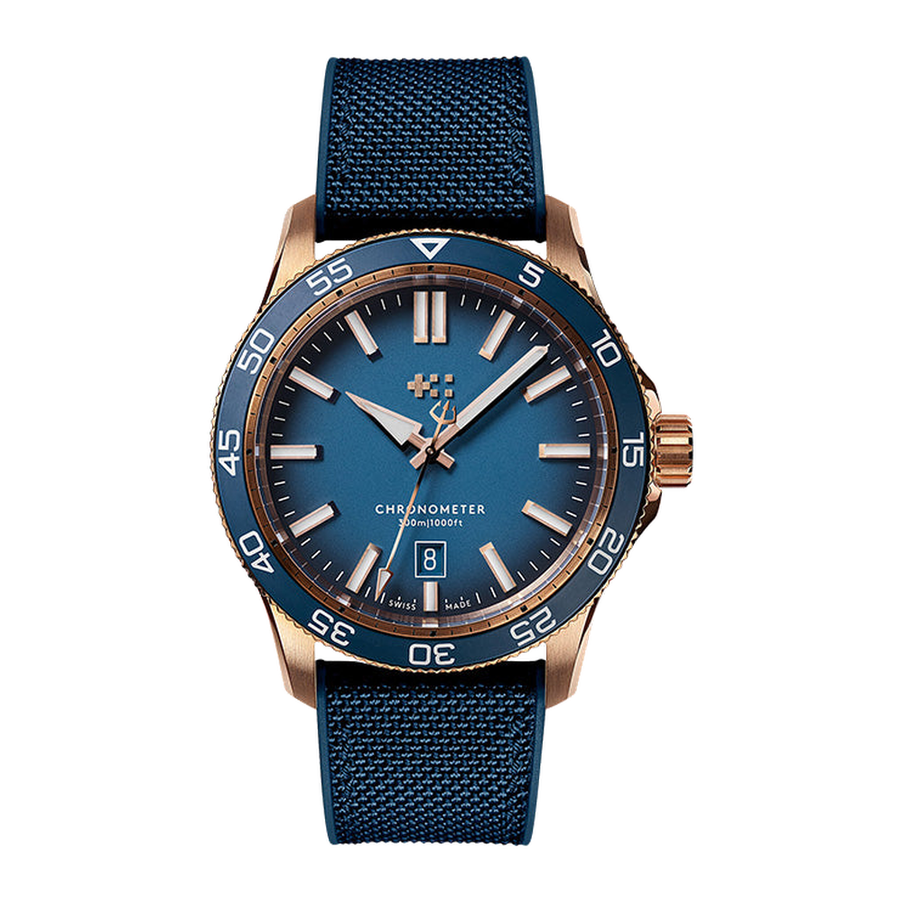 Christopher Ward C60 Pro 300 Blue / Navy Dial Straps