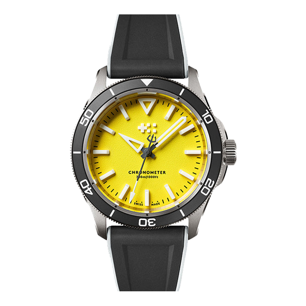 Christopher Ward C60 Trident Reef Yellow Dial Straps