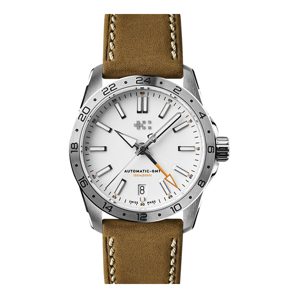 Christopher Ward C63 GMT 36 White Dial Straps