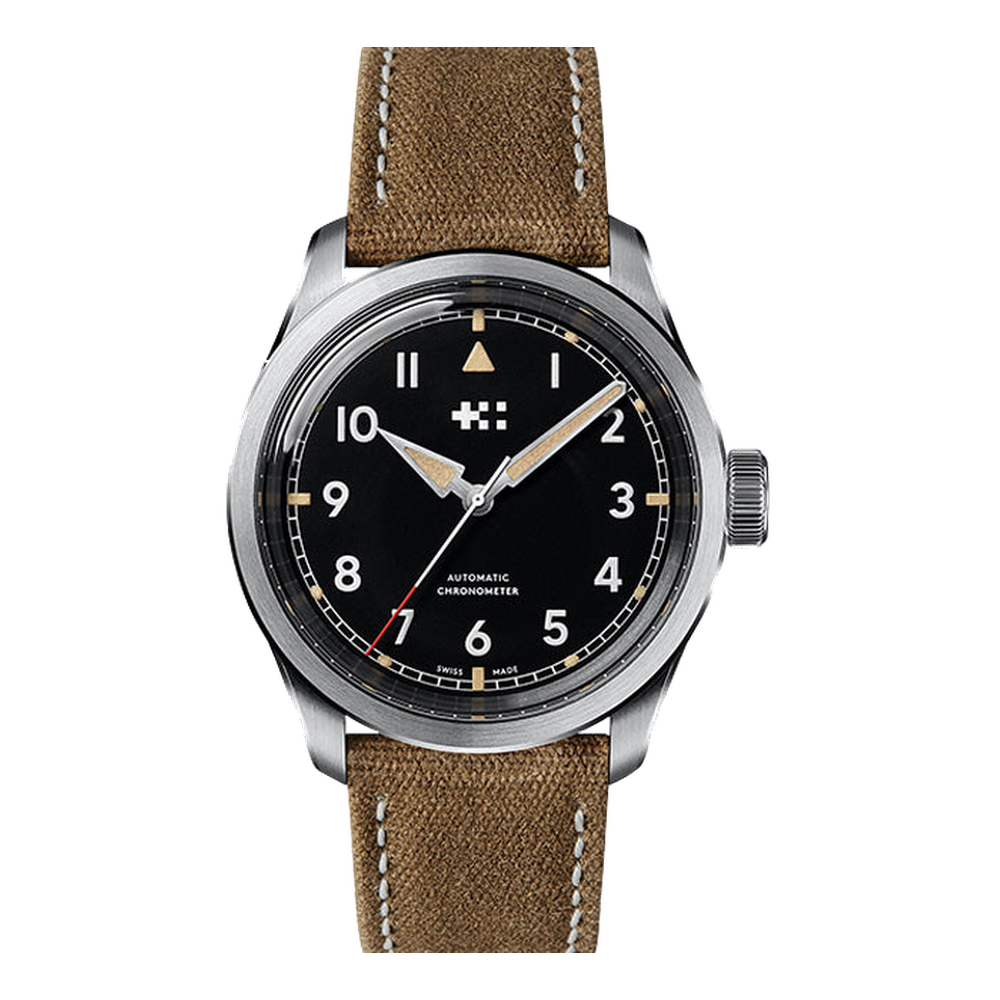 Christopher Ward C65 Sandhurst Series 2  Black Dial Straps
