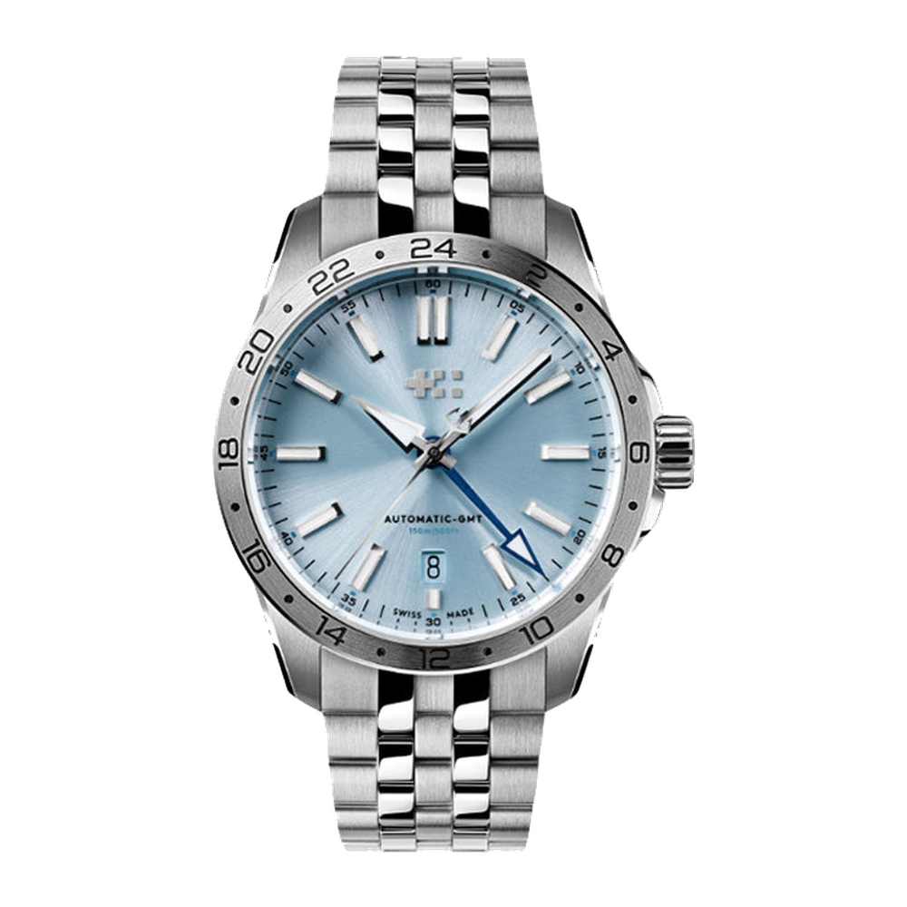 Christopher Ward C63 GMT Blue / Navy Dial Straps
