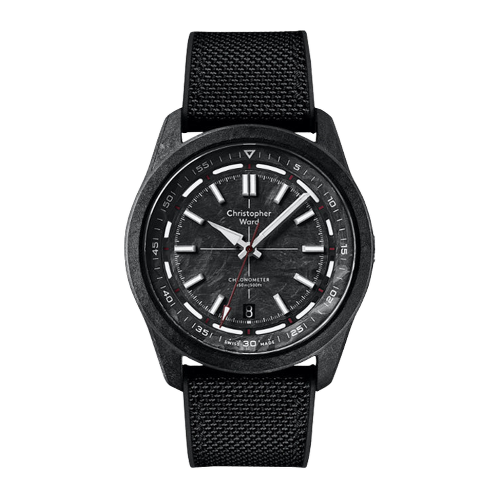 Christopher Ward C63 Colchester Black Dial Straps