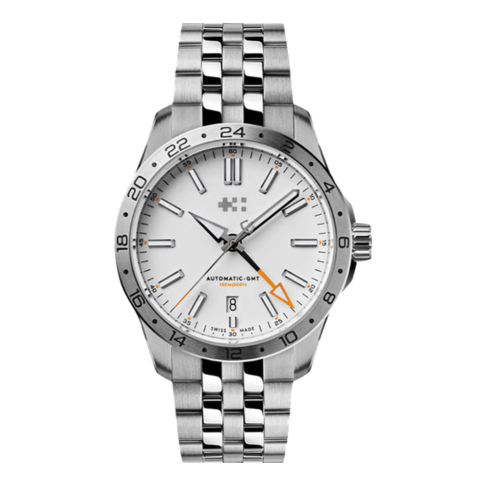Christopher Ward C63 GMT  White Dial Straps