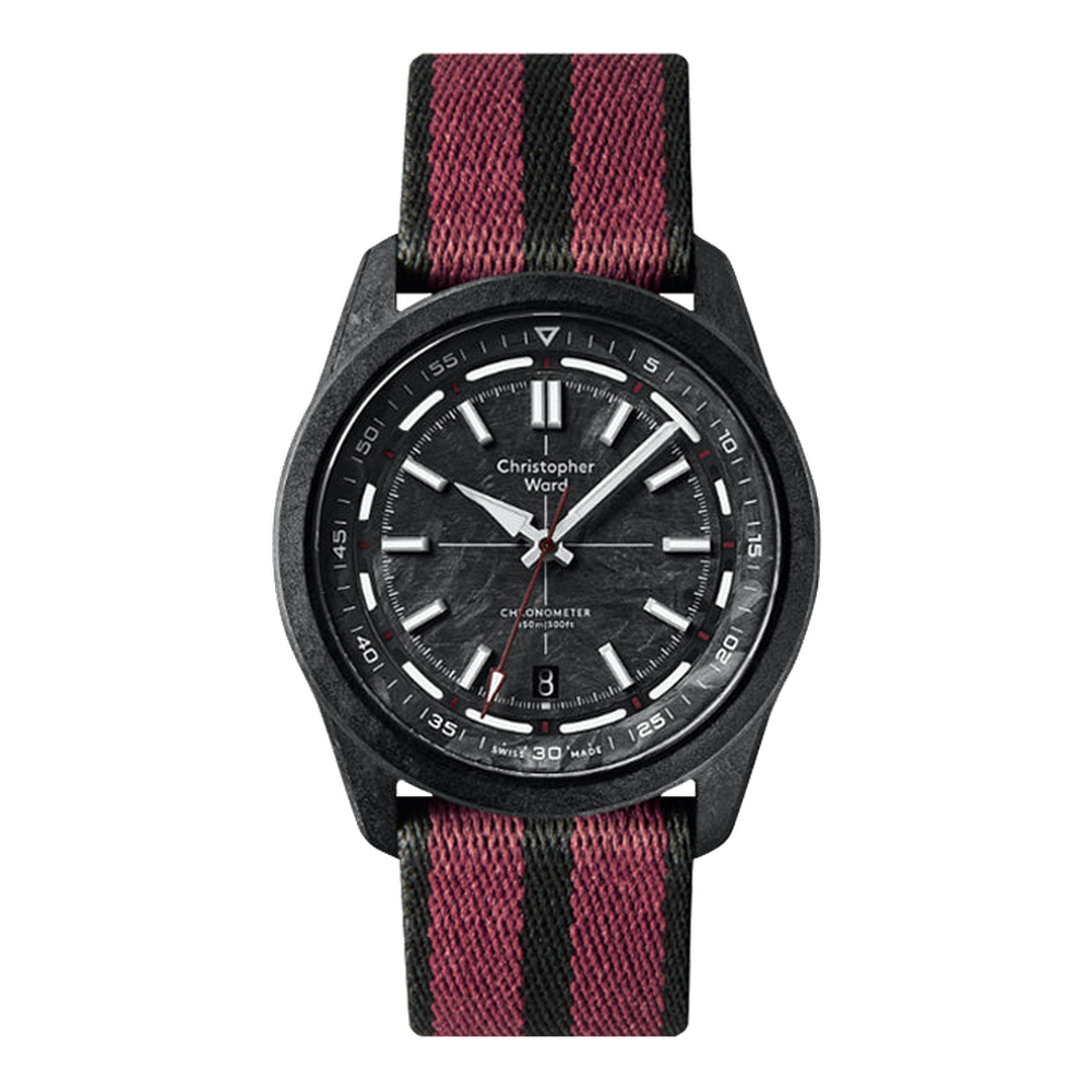 Christopher Ward C63 Colchester Black Dial Straps