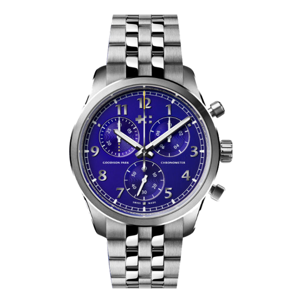 Christopher Ward C63 Valour Blue / Navy Dial Straps