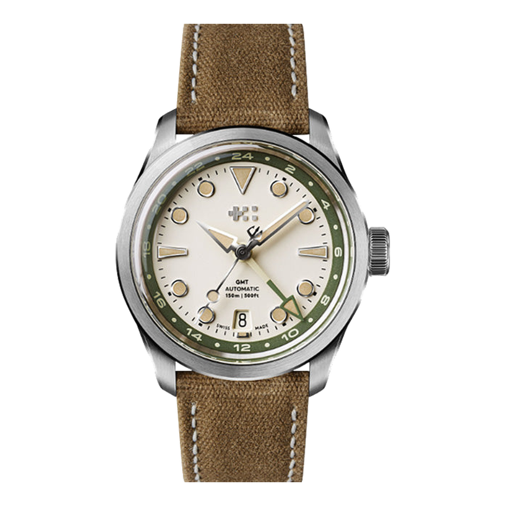 Christopher Ward C65 Dune GMT Natural / Cream Dial Straps