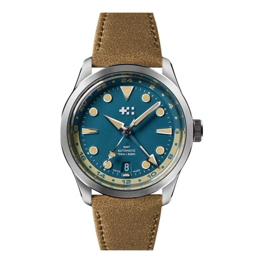 Christopher Ward C65 Dune GMT Blue / Navy Dial Straps