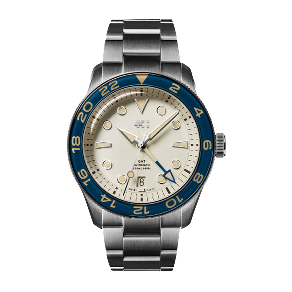 Christopher Ward C65 Aquitaine GMT Natural / Cream Dial Straps