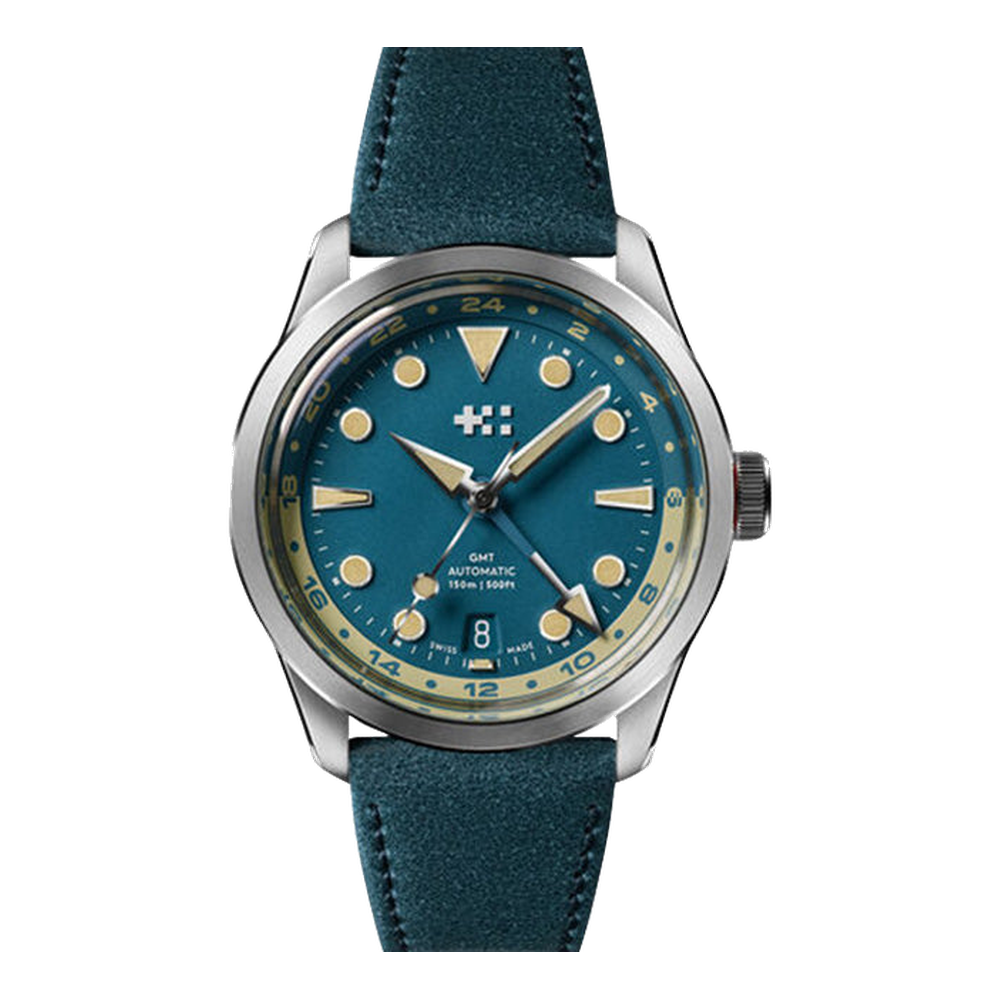 Christopher Ward C65  Dune GMT Blue / Navy Dial Straps