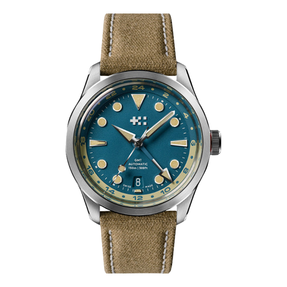 Christopher Ward C65 Dune GMT Blue / Navy Dial Straps