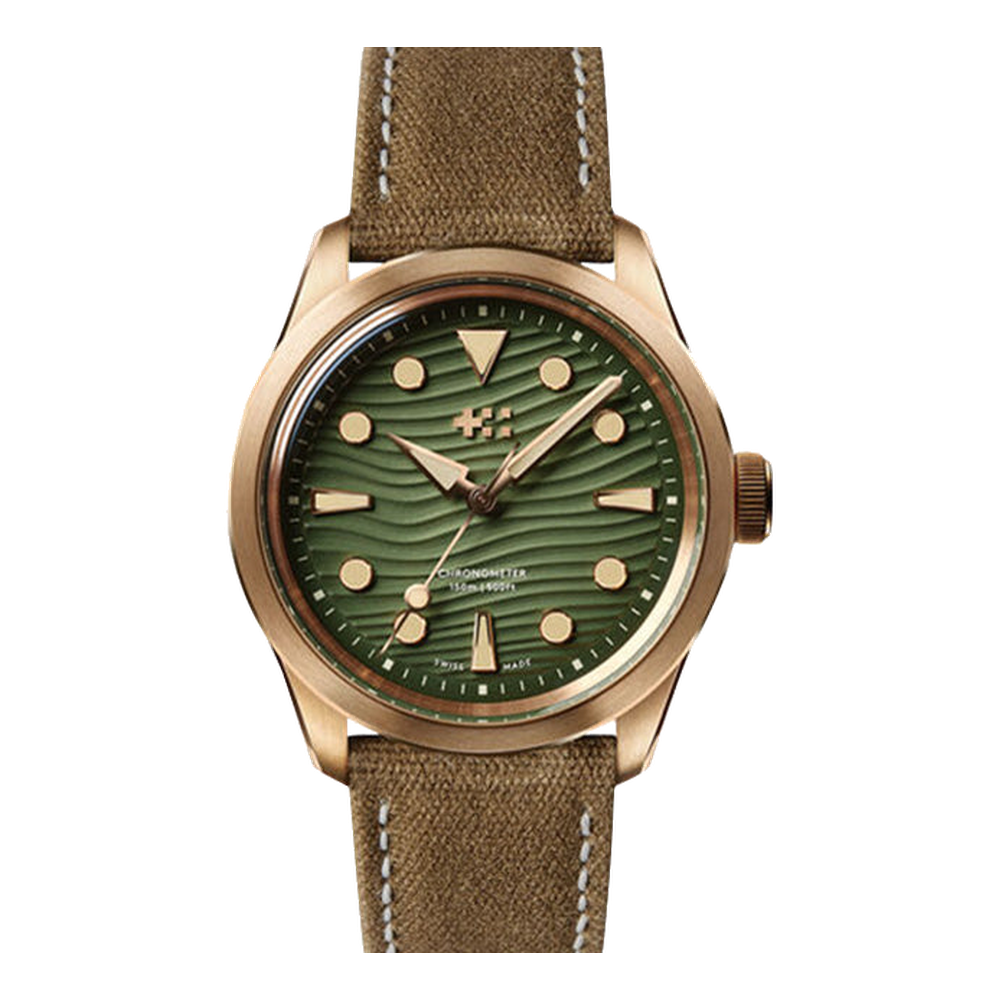 Christopher Ward C65 Dune Aeolian Bronze Green Dial Straps