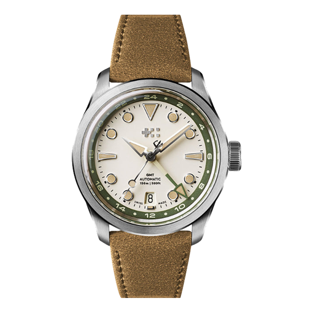 Christopher Ward C65 Dune GMT Natural / Cream Dial Straps