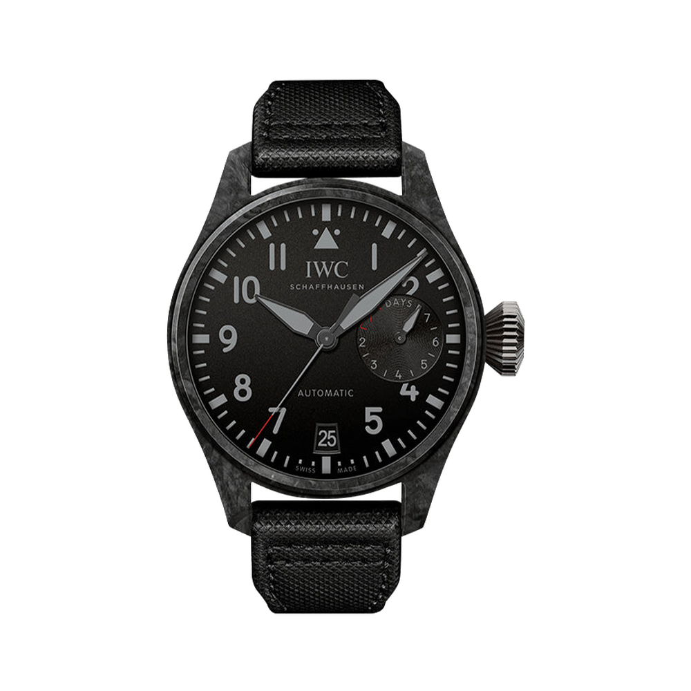 IWC Big Pilot's Watch Edition Black Carbon Black Dial Straps