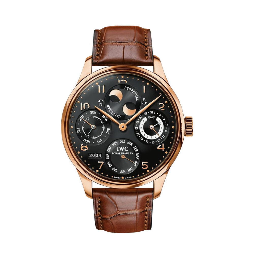 IWC Portuguese Perpetual Calendar 5021 Rose Gold / Black