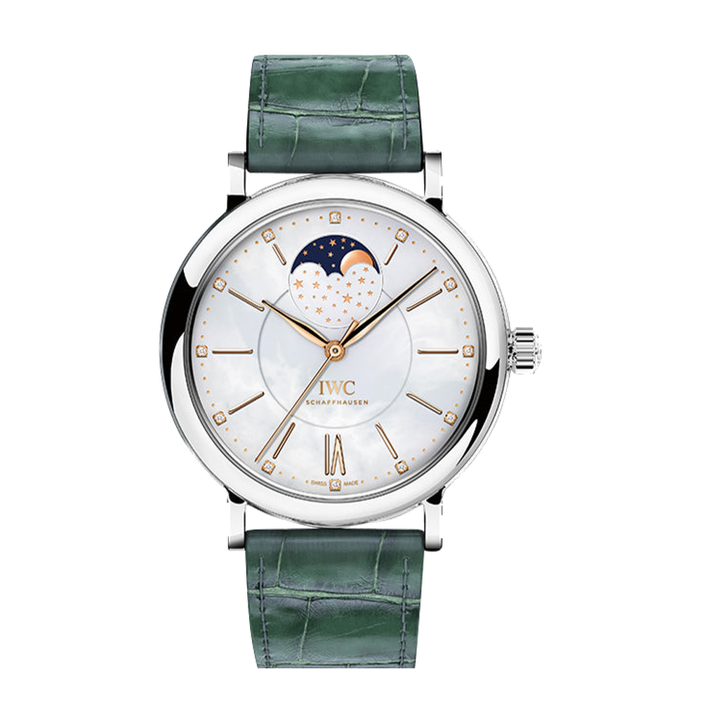 IWC Portofino Automatic Moon Phase 37 Stainless Steel / MOP