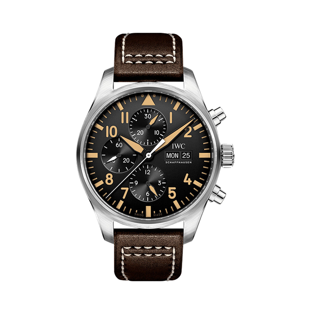 IWC Pilot's Watch Chronograph Stainless Steel / 20th Anniversary Watches of Switzerland