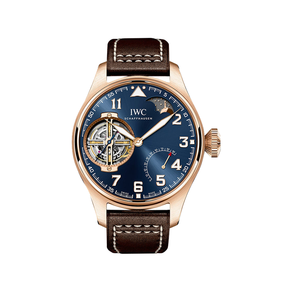 IWC Big Pilot Constant-Force Tourbillon Le Petit Prince / Red Gold Blue/Navy Dial Straps