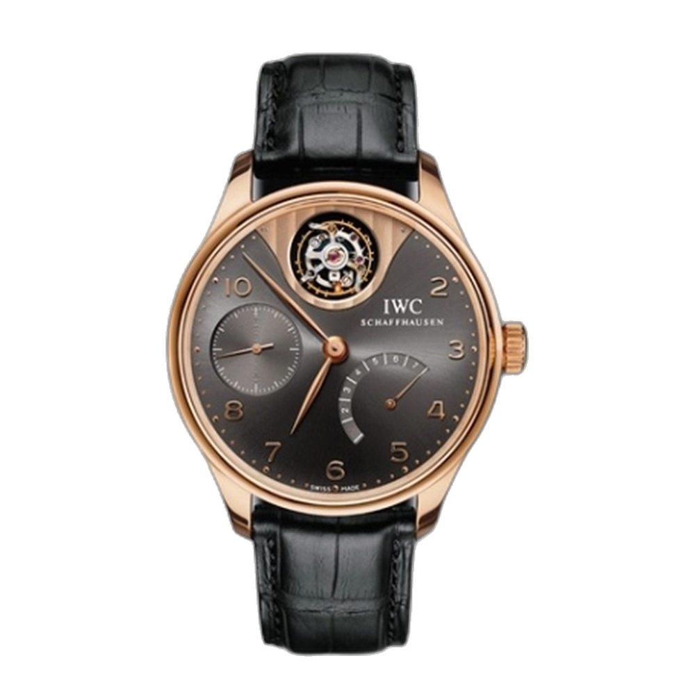 IWC Portuguese Tourbillon Mystere Red Gold / Ardoise Grey Dial Straps