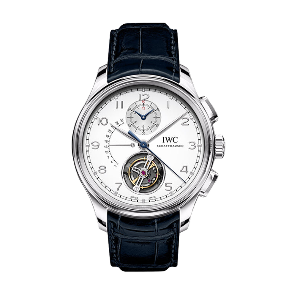 IWC Portugieser Tourbillon Rétrograde Chronograph Platinum / Silver