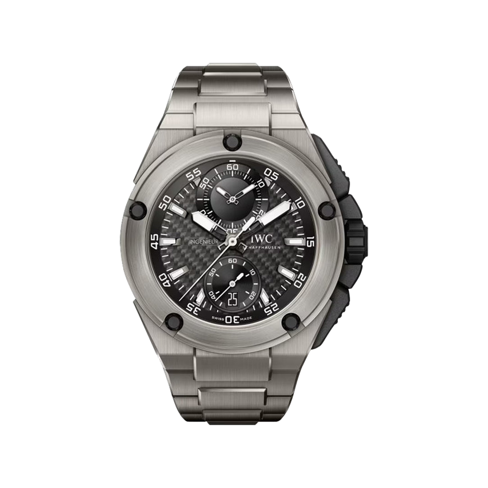 IWC Ingenieur Chronograph Editiion Lewis Hamilton Black Dial Straps