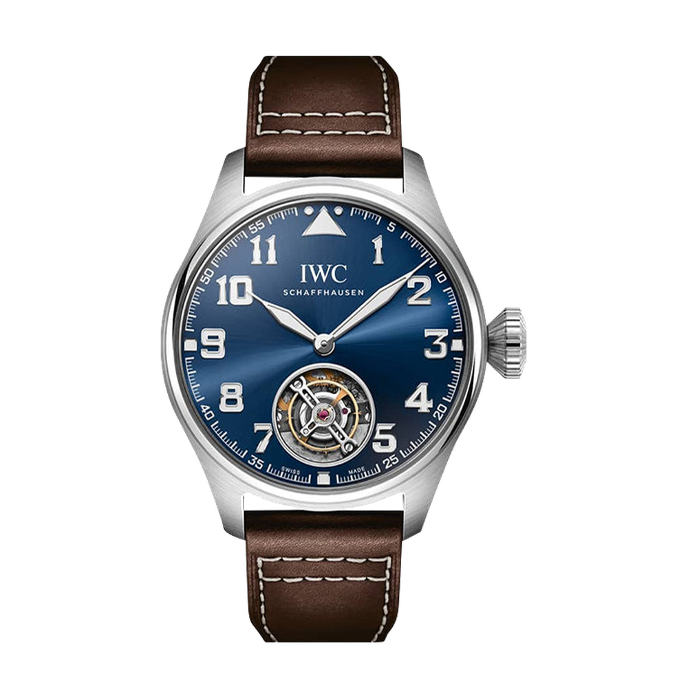 IWC Big Pilot 43 Tourbillon Le Petit Prince Platinum Blue/Navy Dial Straps