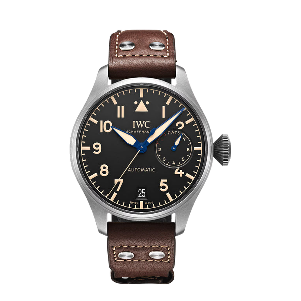IWC Big Pilot's Watch Heritage Black Dial Straps