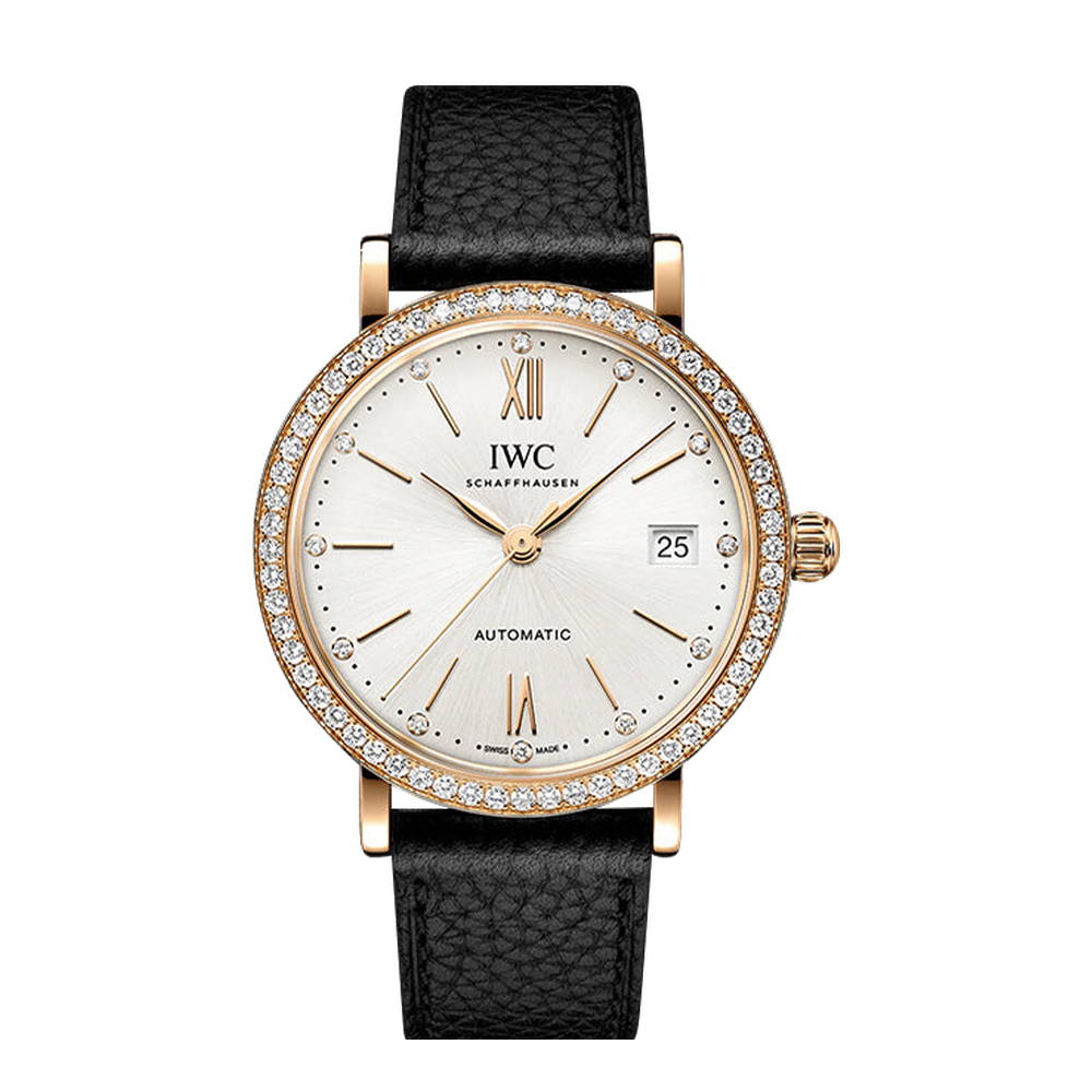 IWC Portofino Day & Night 34 Red Gold - Diamond / Silver