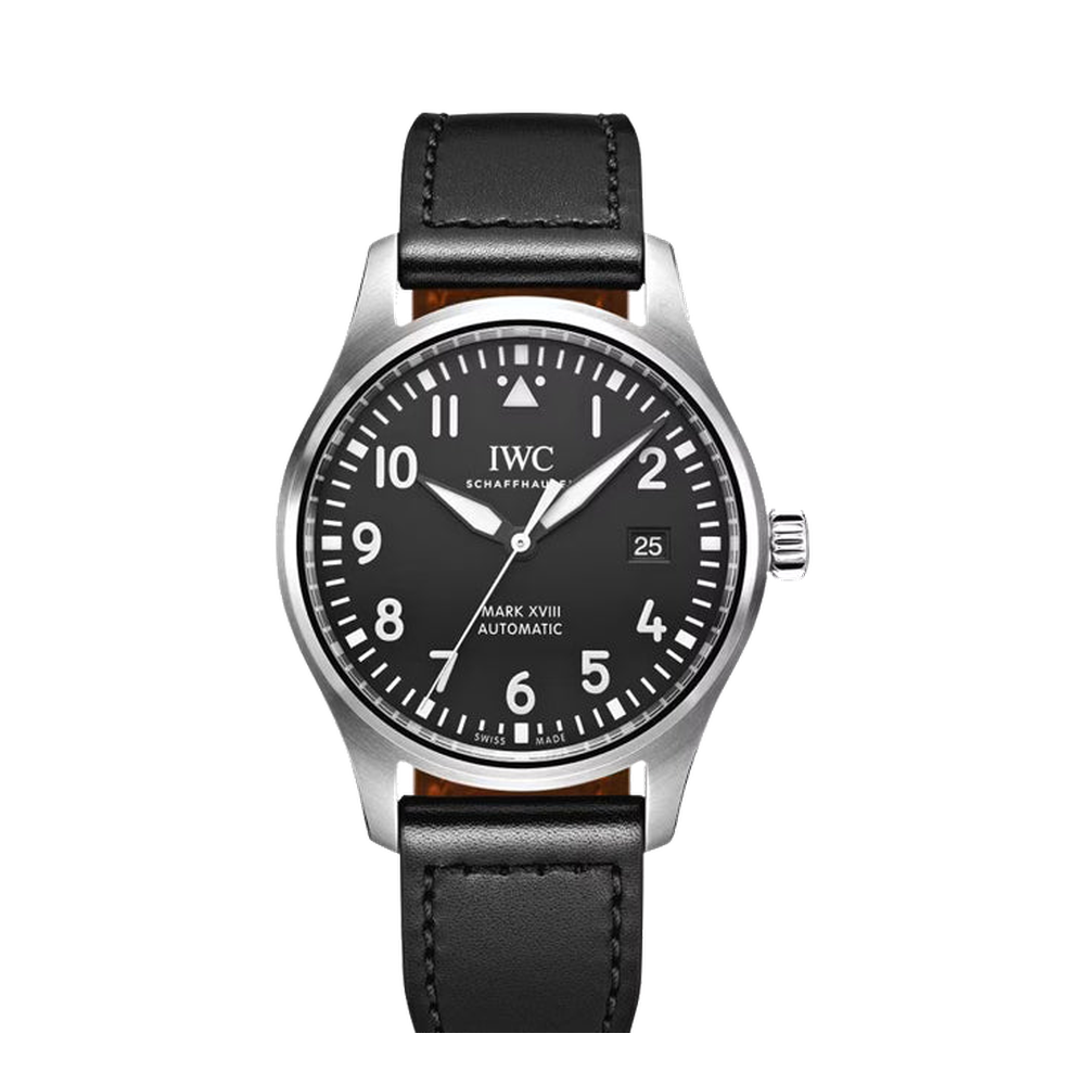 IWC Pilot's Mark XVIII Black Dial Straps