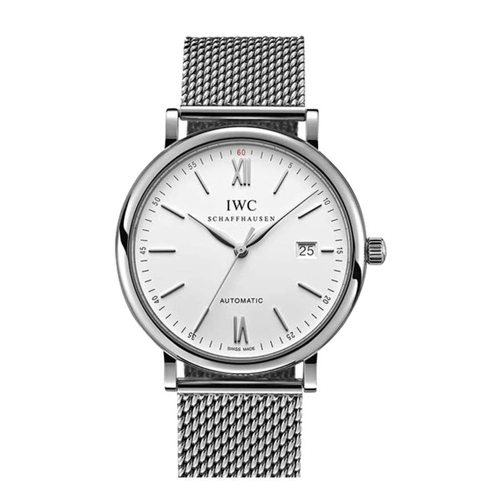 IWC Portofino Automatic Stainless Steel / Silver / Milanese