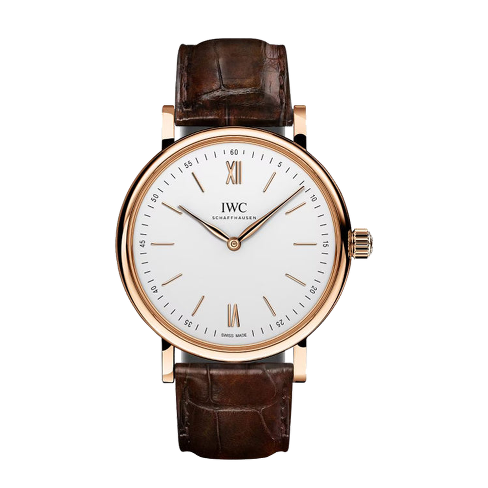 IWC Portofino Hand-Wound Pure Classic White Dial Straps
