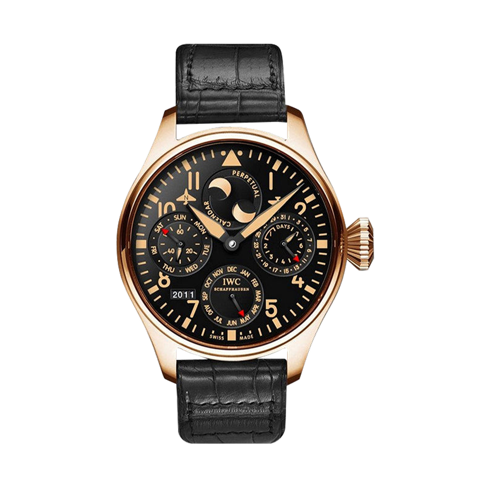 IWC Big Pilot Perpetual Calendar Red Gold / Black / Boutique 2011