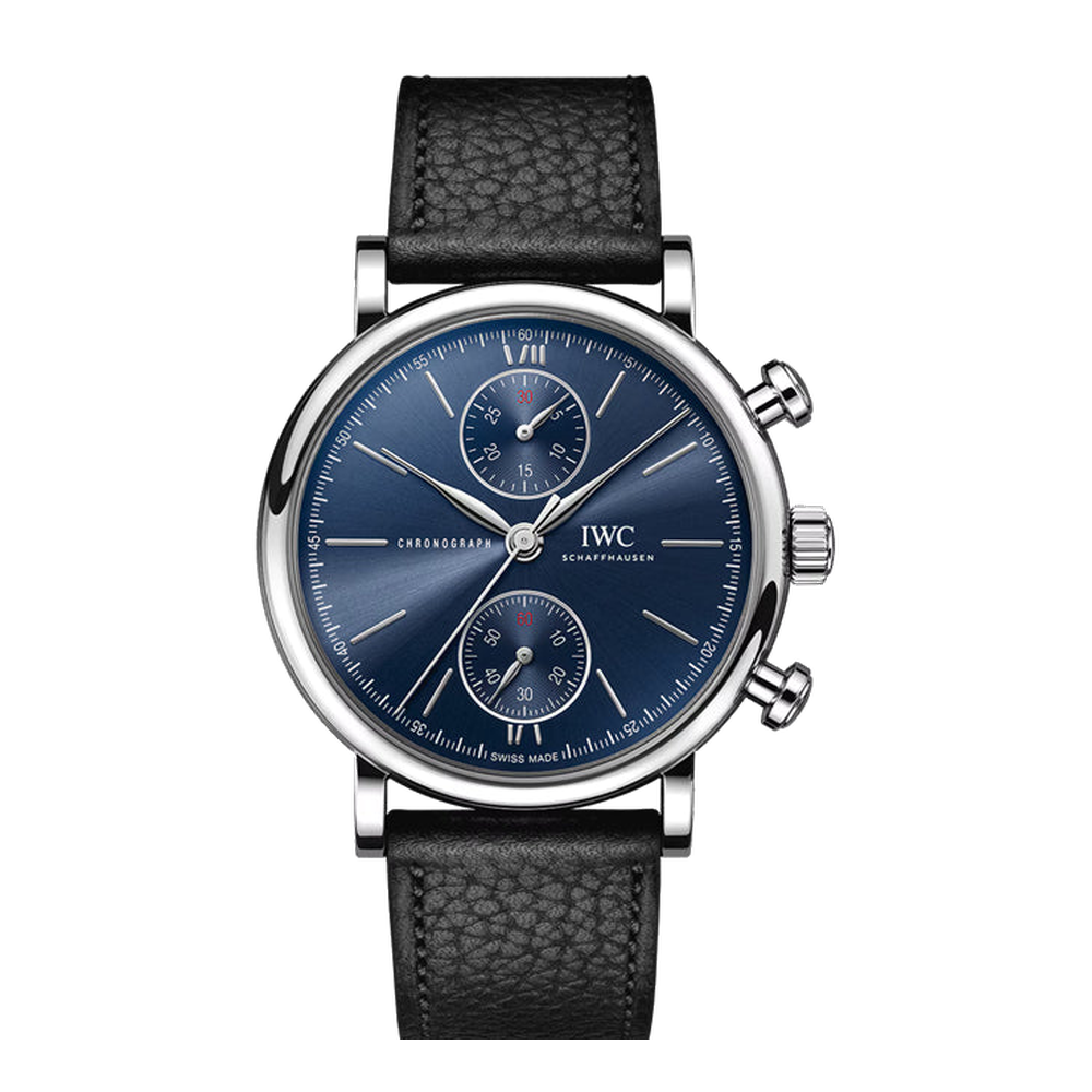 IWC Portofino Chronograph 39 Laureus Sport for Good Blue/Navy Dial Straps