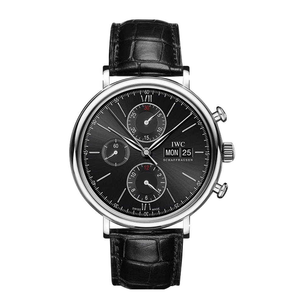 IWC Portofino Chronograph Stainless Steel / Black