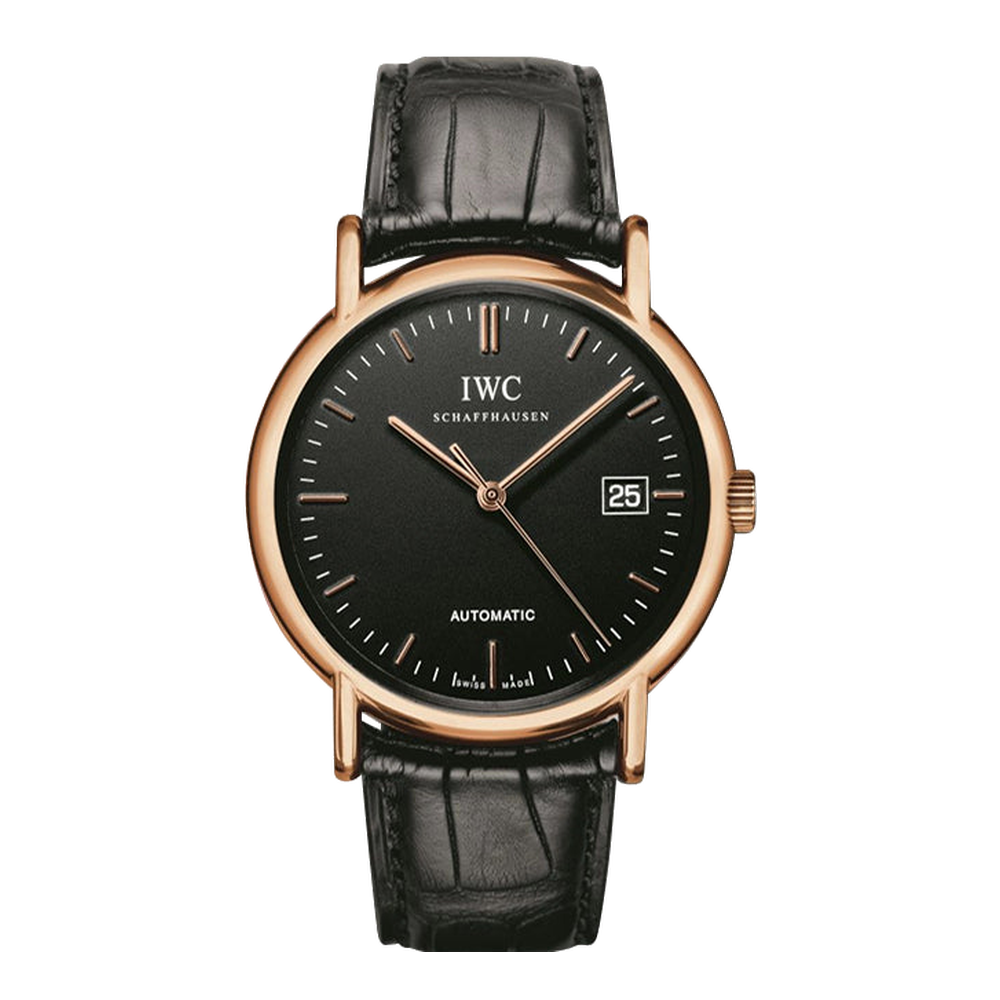IWC Portofino Automatic / Rose Gold / Black / Strap