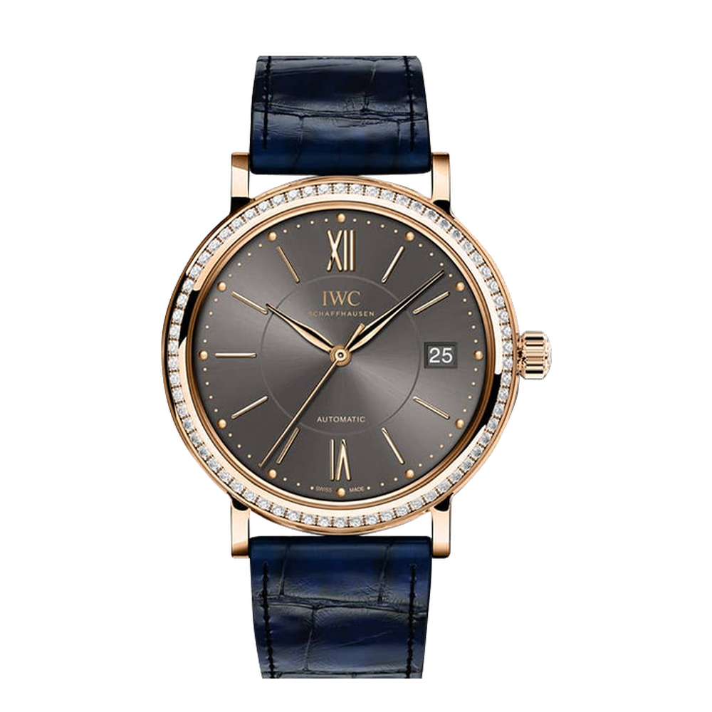 IWC Portofino Automatic 37 Red Gold / Diamond / Ardoise