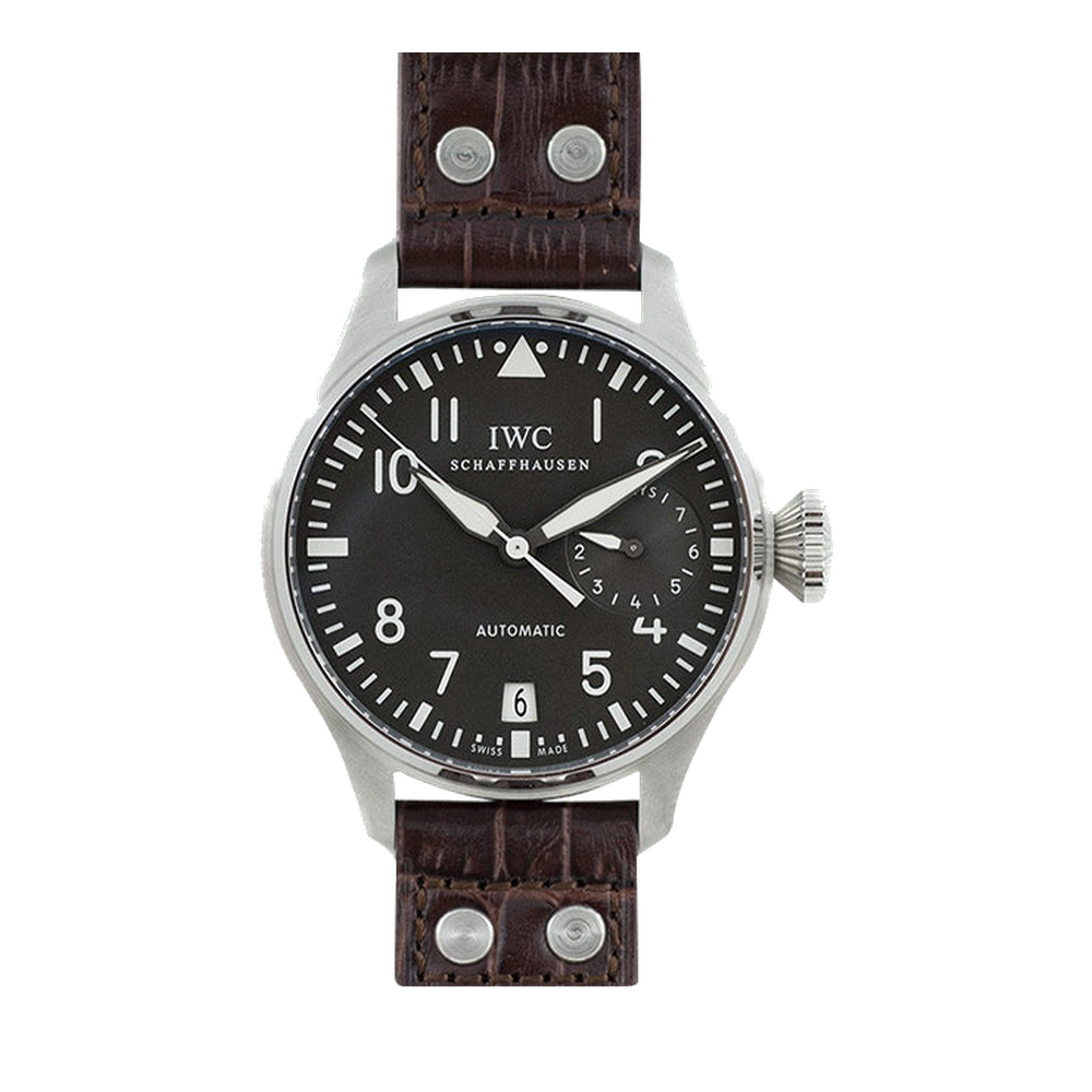 IWC Big Pilot White Gold / Ardoise Black Dial Straps