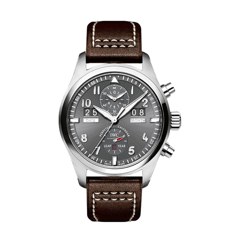 IWC Pilot's Watch Spitfire Perpetual Calendar Digital Date-Month Stainless Steel