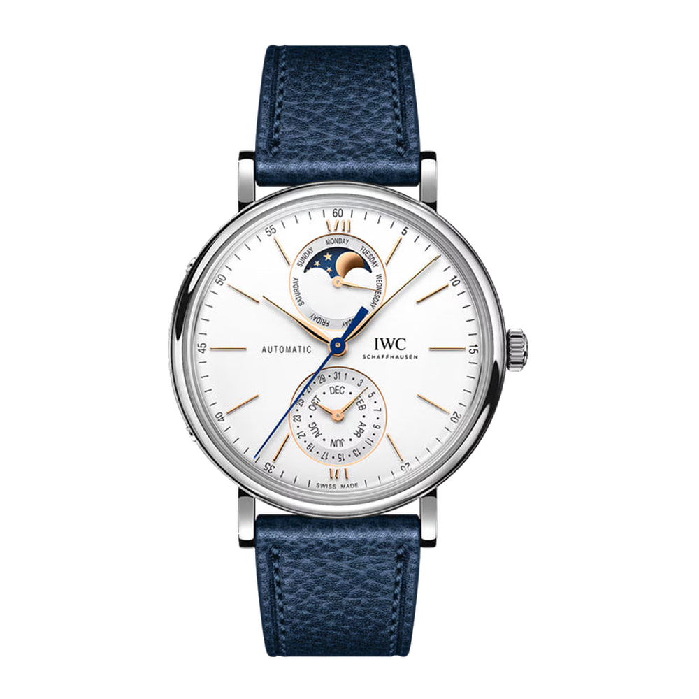 IWC Portofino Complete Calendar Grey Dial Straps