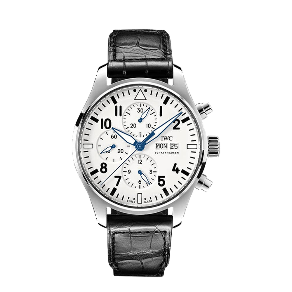 IWC Pilot's Watch Chronograph Edition 150 Years Stainless Steel / White