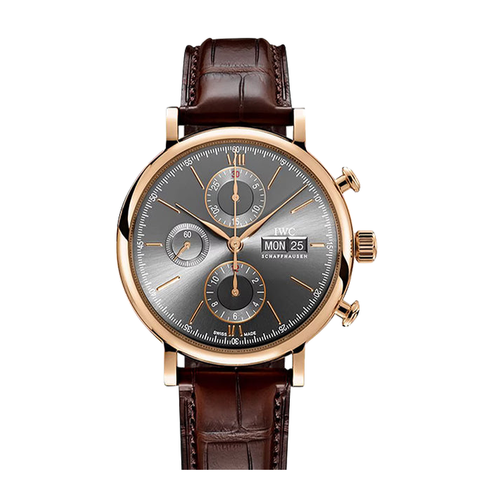 IWC Portofino Chronograph Red Gold / Grey