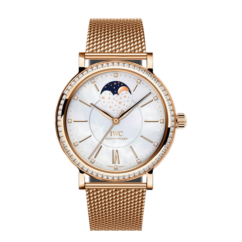 IWC Portofino Automatic Moon Phase 37 White Dial Straps