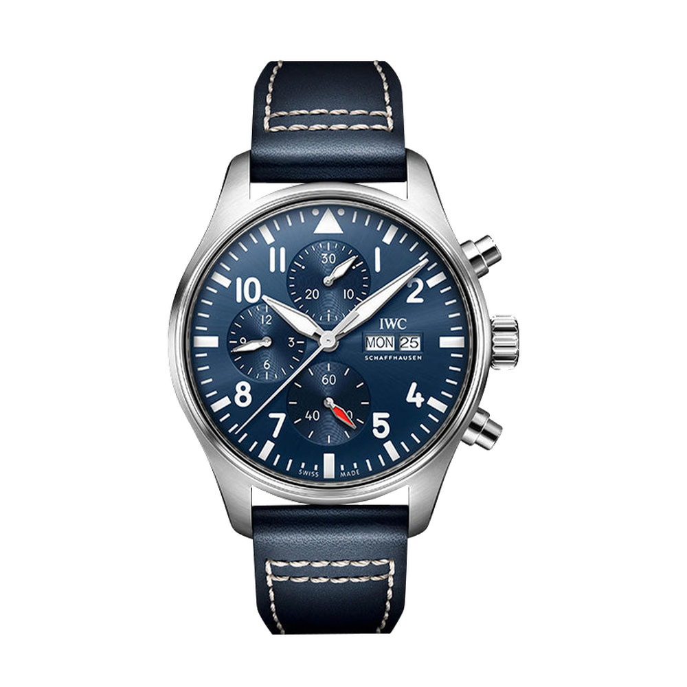 IWC Pilot's Watch Chronograph Stainless Steel / Blue