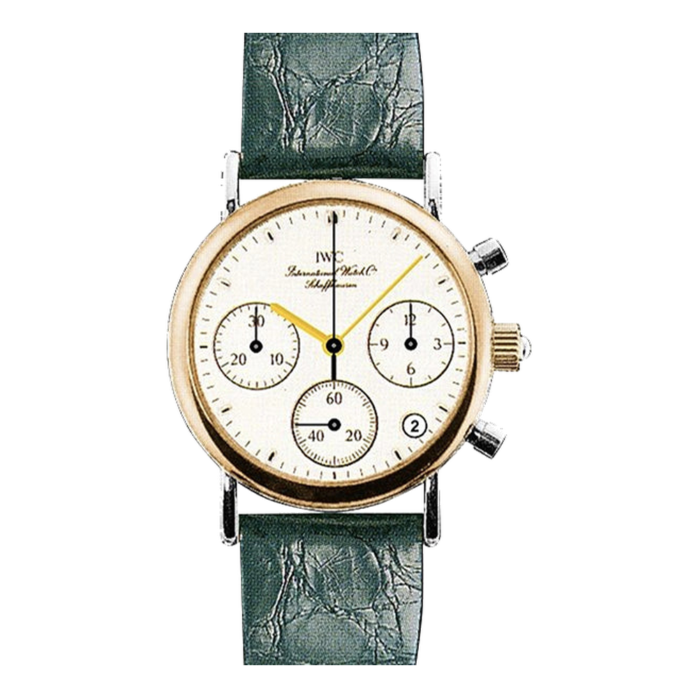 IWC Portofino Lady Chronograph MecaQuartz Stainless Steel / Rose Gold / White / Alligator